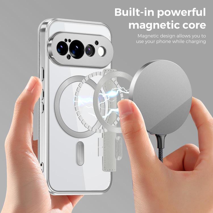 For Google Pixel 11 Pro Shield MagSafe RFID Anti-theft Leather Phone Case
