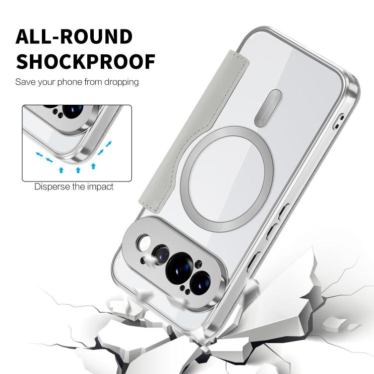 For Google Pixel 11 Pro Shield MagSafe RFID Anti-theft Leather Phone Case