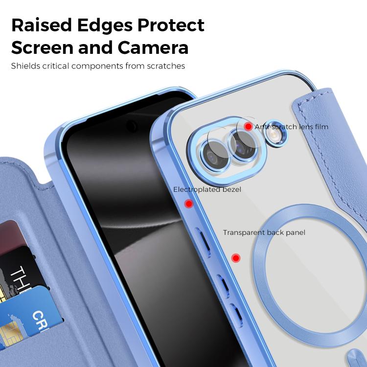 For Google Pixel 10a Shield MagSafe RFID Anti-theft Leather Phone Case