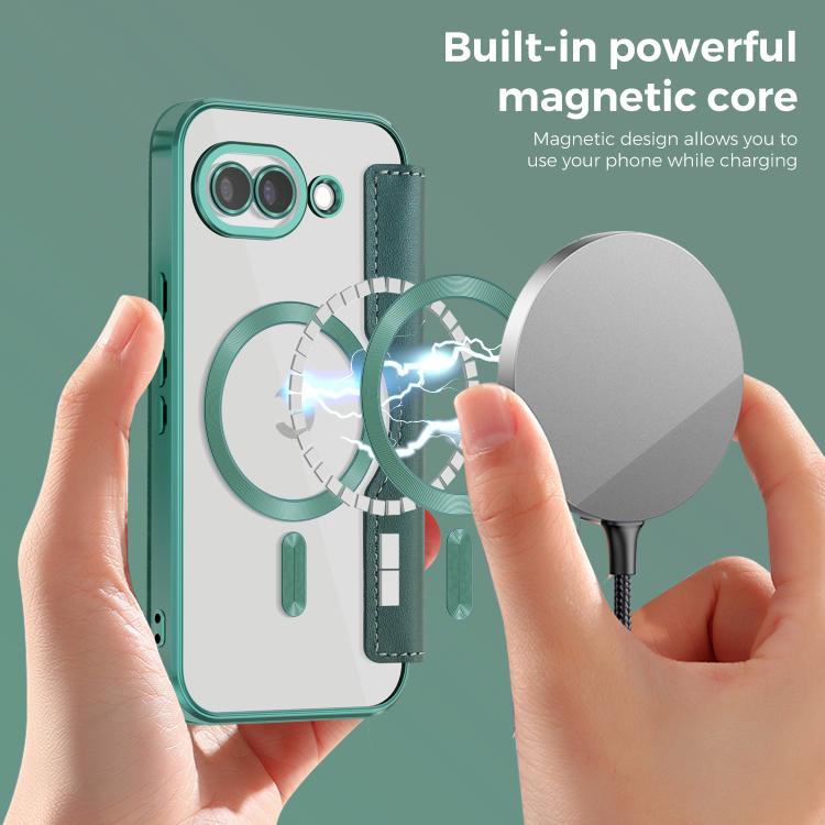 For Google Pixel 10a Shield MagSafe RFID Anti-theft Leather Phone Case