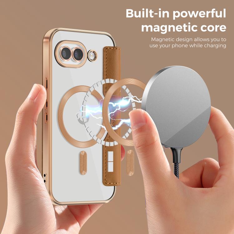 For Google Pixel 10a Shield MagSafe RFID Anti-theft Leather Phone Case