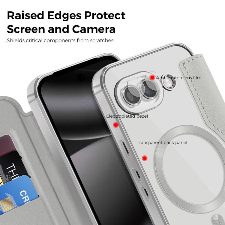 For Google Pixel 10a Shield MagSafe RFID Anti-theft Leather Phone Case