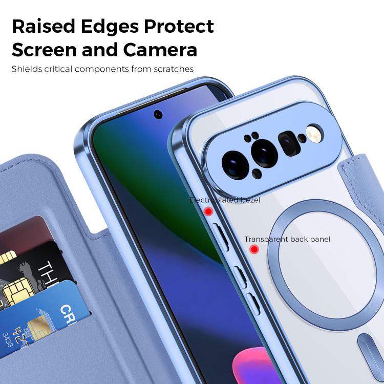 For Google Pixel 11 Shield MagSafe RFID Anti-theft Leather Phone Case