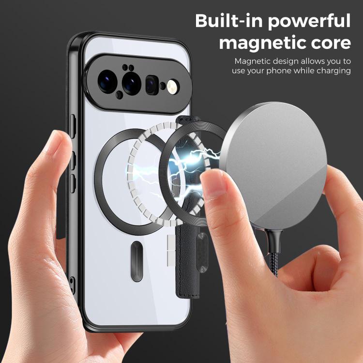 For Google Pixel 11 Shield MagSafe RFID Anti-theft Leather Phone Case
