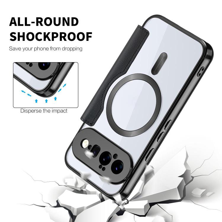 For Google Pixel 11 Shield MagSafe RFID Anti-theft Leather Phone Case