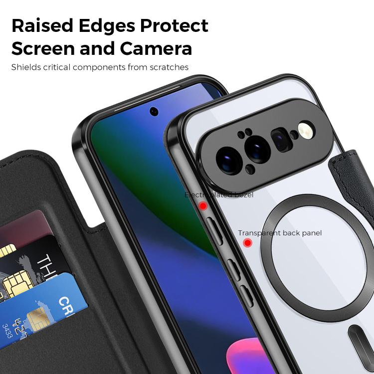For Google Pixel 11 Shield MagSafe RFID Anti-theft Leather Phone Case
