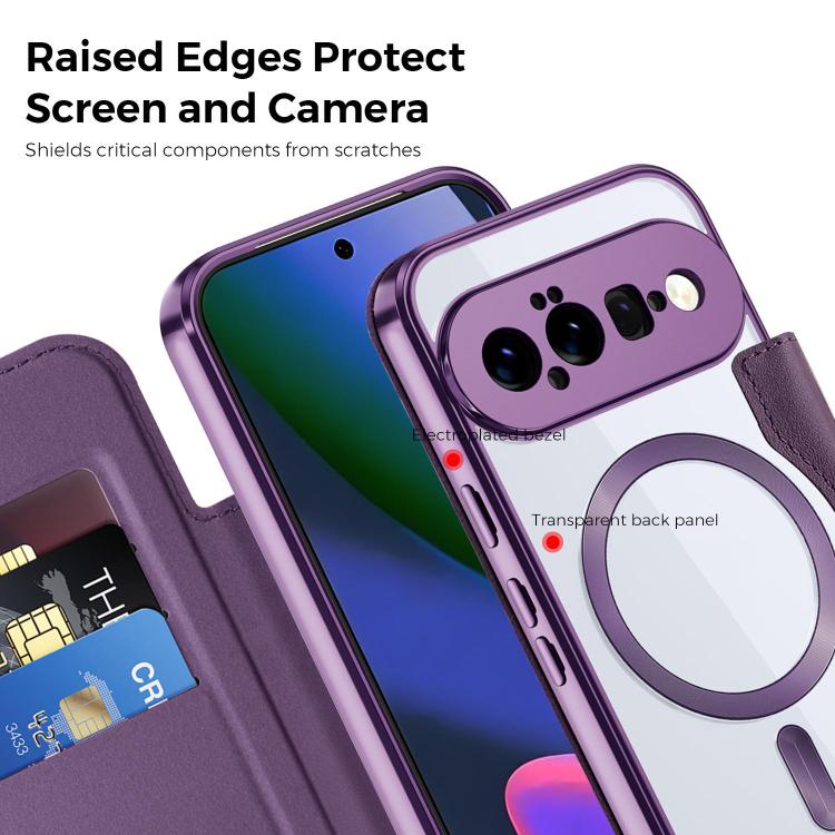 For Google Pixel 11 Shield MagSafe RFID Anti-theft Leather Phone Case