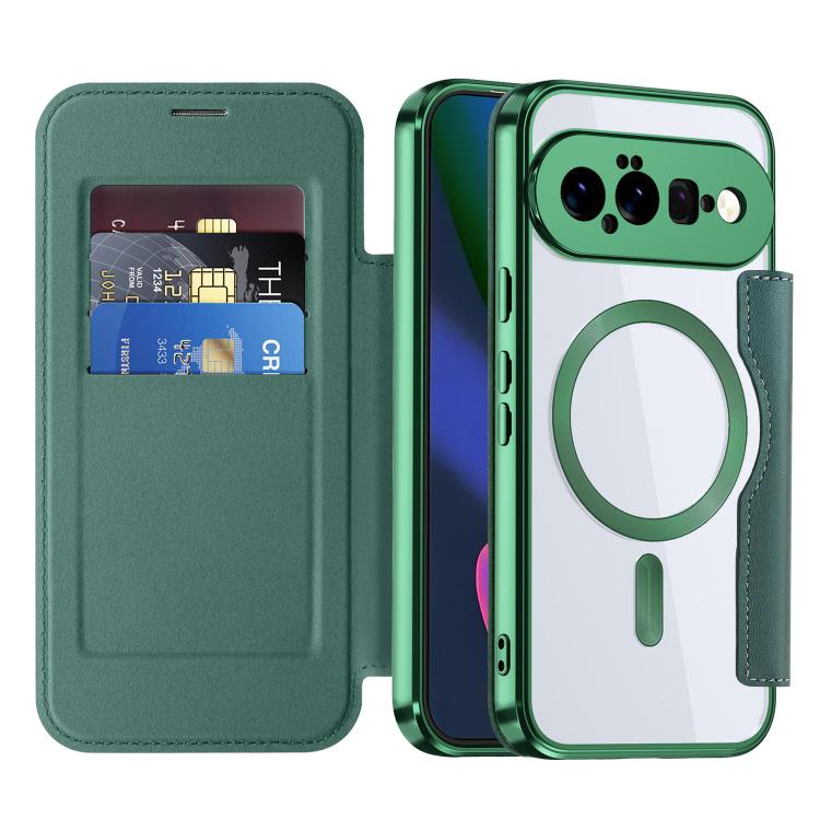 For Google Pixel 11 Shield MagSafe RFID Anti-theft Leather Phone Case