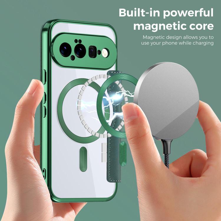 For Google Pixel 11 Shield MagSafe RFID Anti-theft Leather Phone Case