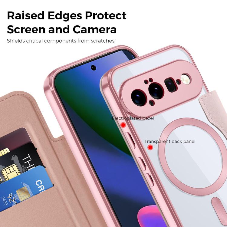 For Google Pixel 11 Shield MagSafe RFID Anti-theft Leather Phone Case