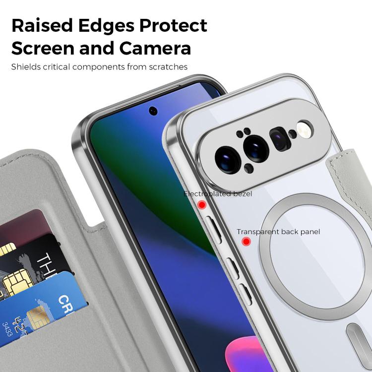 For Google Pixel 11 Shield MagSafe RFID Anti-theft Leather Phone Case