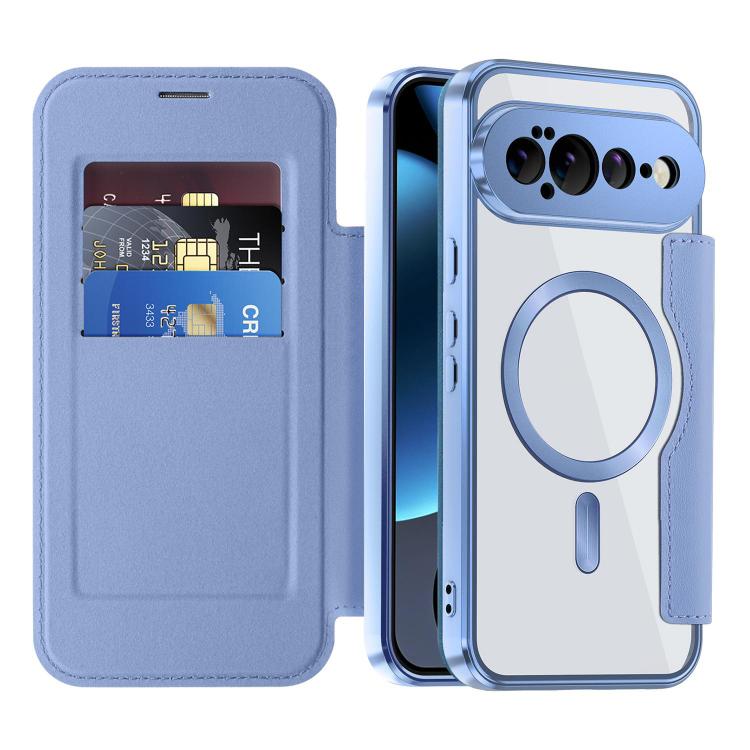 For Google Pixel 11 Pro XL Shield MagSafe RFID Anti-theft Leather Phone Case