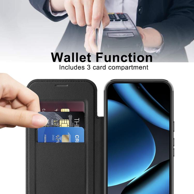For Google Pixel 11 Pro XL Shield MagSafe RFID Anti-theft Leather Phone Case
