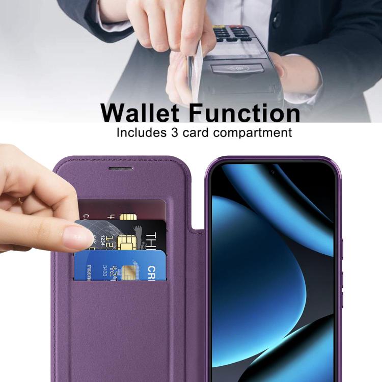 For Google Pixel 11 Pro XL Shield MagSafe RFID Anti-theft Leather Phone Case