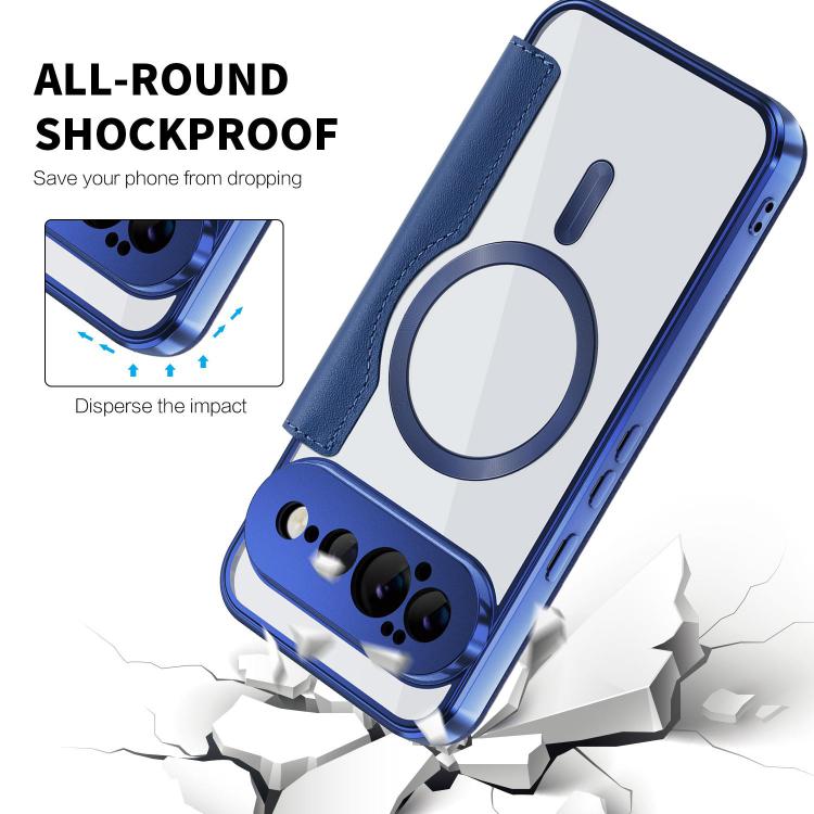 For Google Pixel 11 Pro XL Shield MagSafe RFID Anti-theft Leather Phone Case