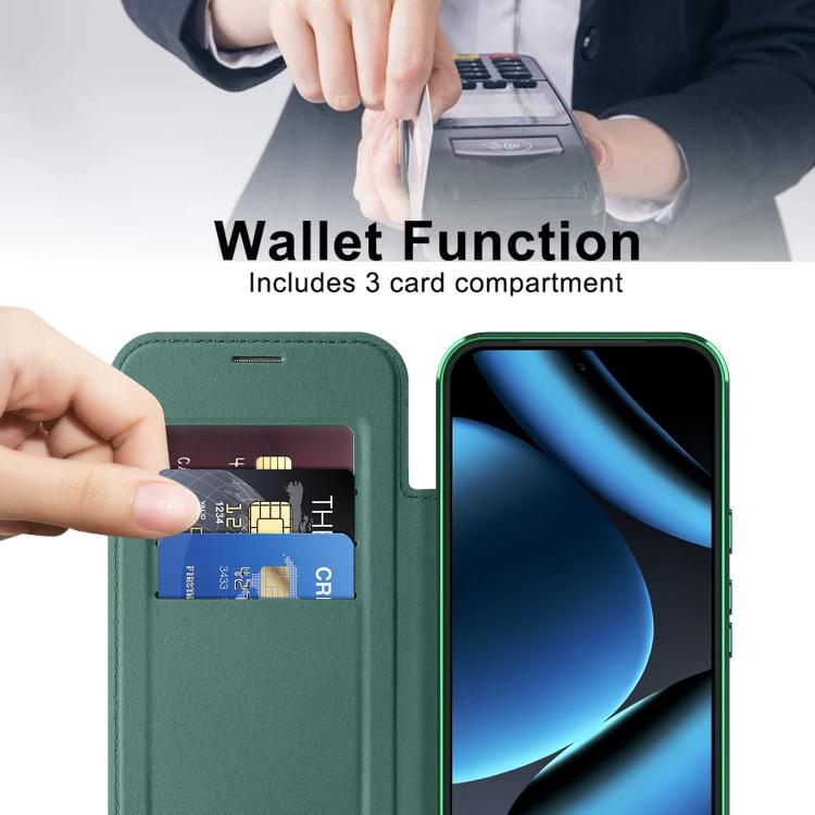 For Google Pixel 11 Pro XL Shield MagSafe RFID Anti-theft Leather Phone Case