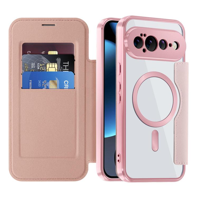 For Google Pixel 11 Pro XL Shield MagSafe RFID Anti-theft Leather Phone Case