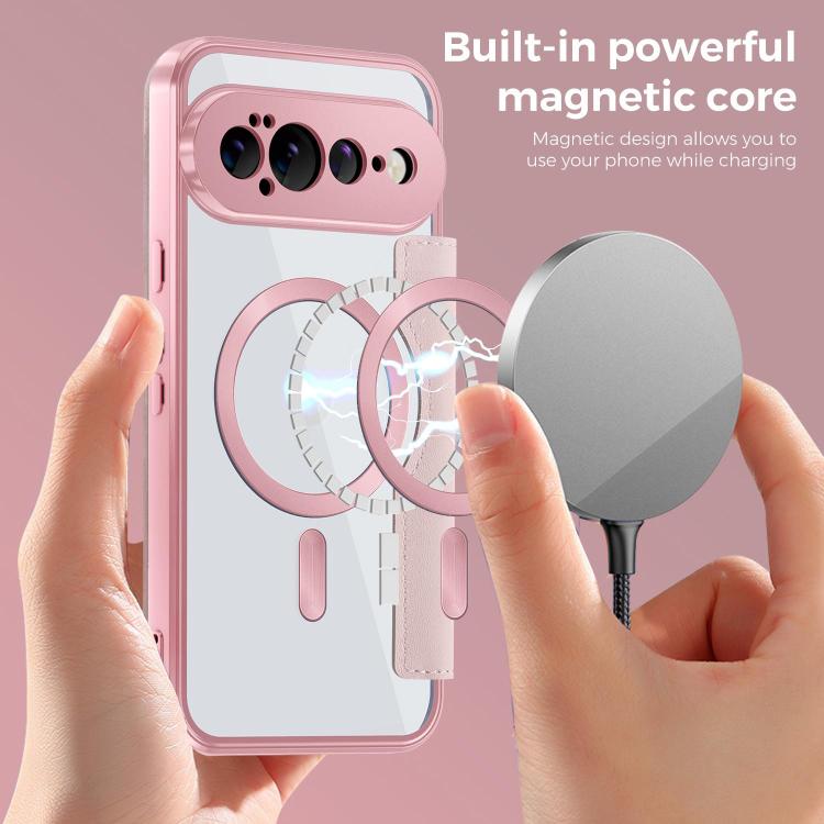 For Google Pixel 11 Pro XL Shield MagSafe RFID Anti-theft Leather Phone Case