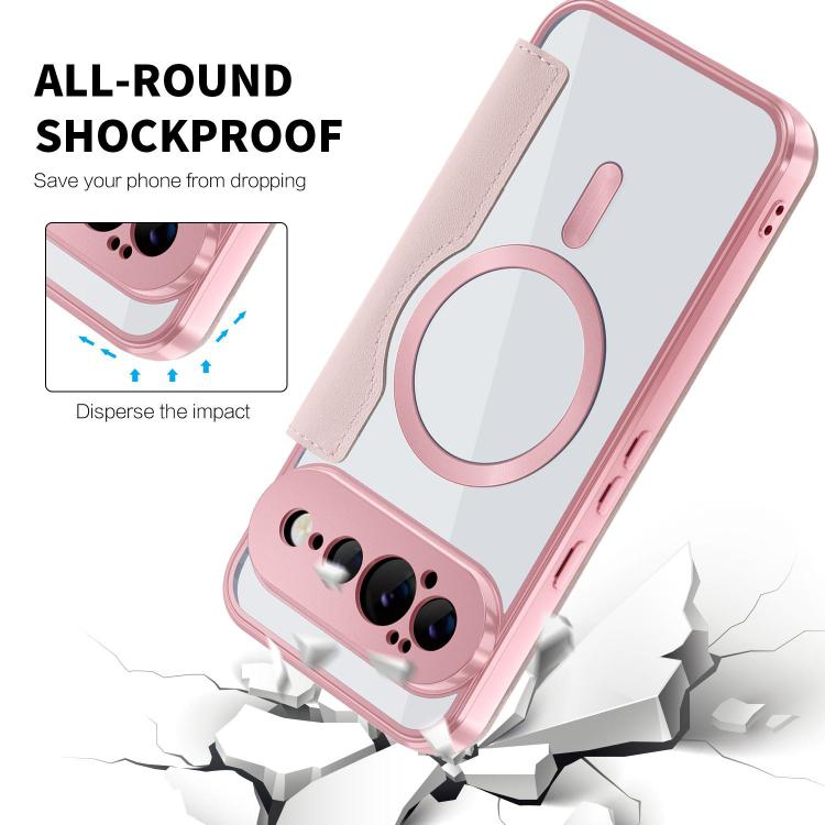 For Google Pixel 11 Pro XL Shield MagSafe RFID Anti-theft Leather Phone Case