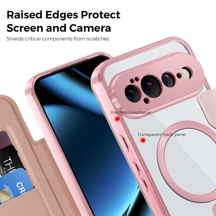 For Google Pixel 11 Pro XL Shield MagSafe RFID Anti-theft Leather Phone Case