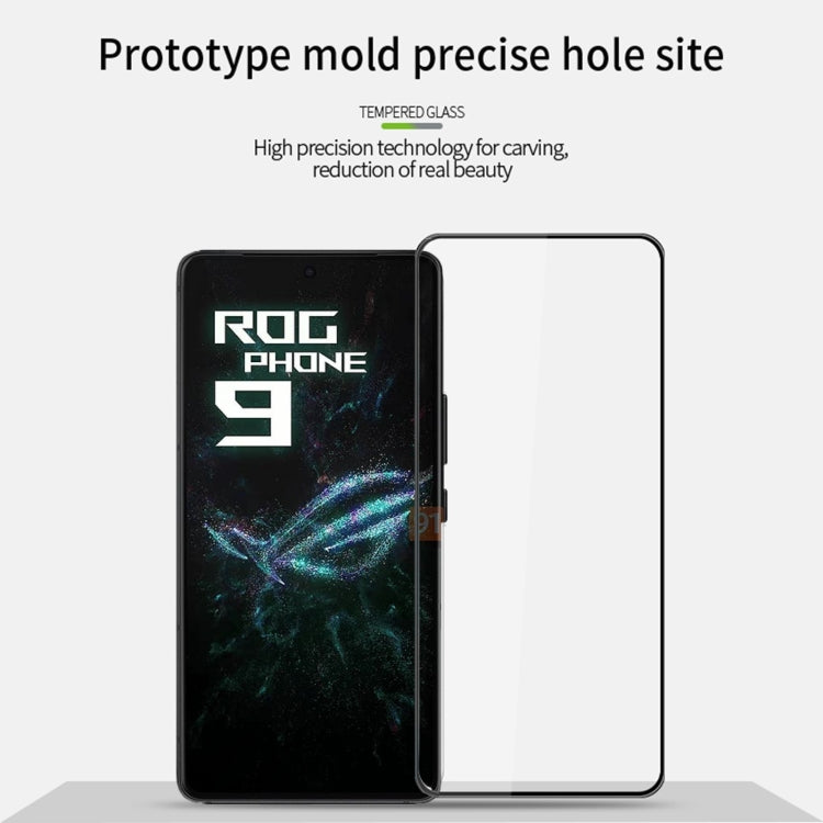 For Asus ROG Phone 9 Pro / Zenfone 12 Ultra PINWUYO 9H 3D Curved Full Screen Explosion-proof Tempered Glass Film - Black