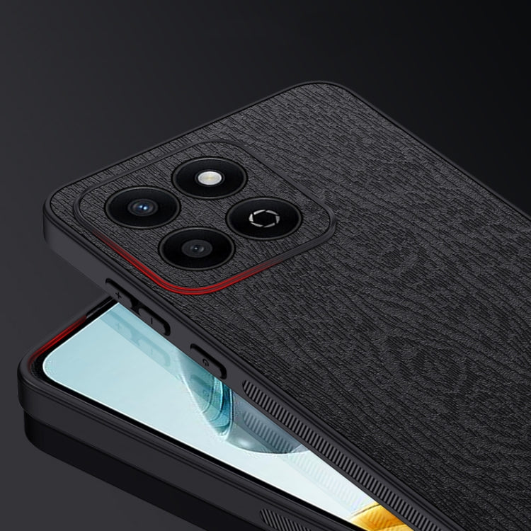 For Honor Play 60 Plus Tree Bark Leather Shockproof Phone Case