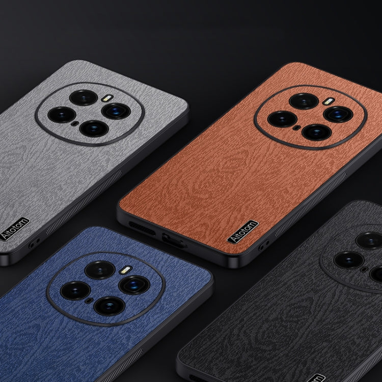 For Honor Magic7 Pro Tree Bark Leather Shockproof Phone Case