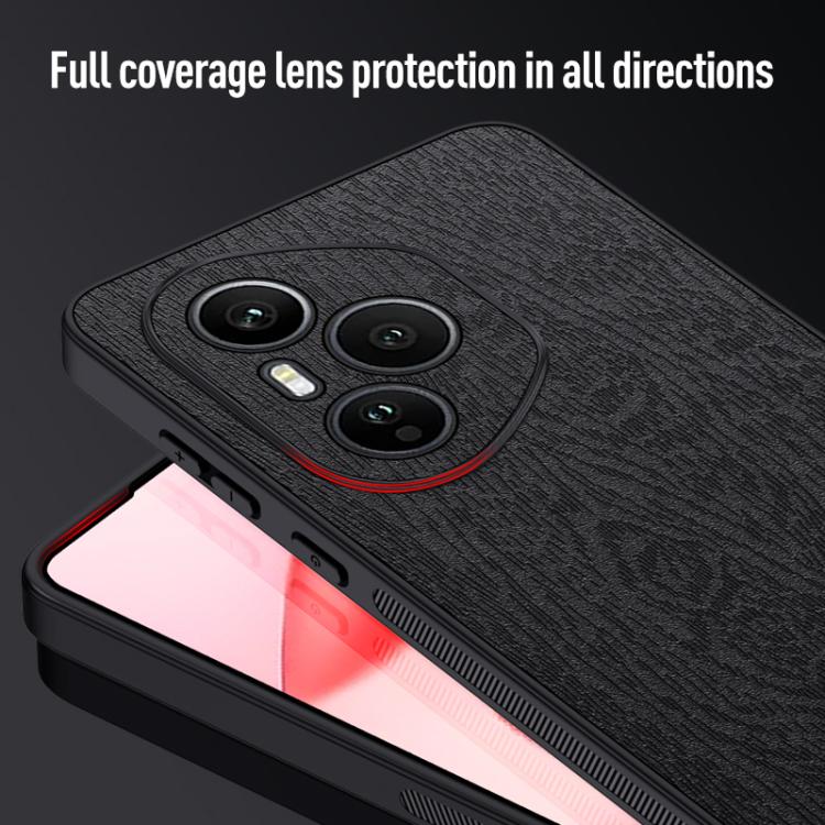 For Honor 400 Pro Global 160.8mm Tree Bark Leather Shockproof Phone Case