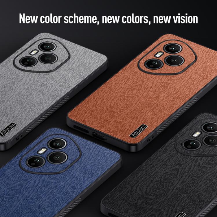 For Honor 400 Pro Global 160.8mm Tree Bark Leather Shockproof Phone Case