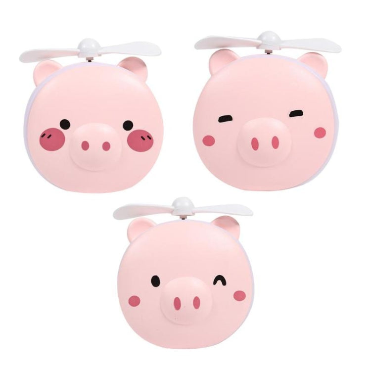 Multi-Function Cartoon Portable Three-In-One Mini USB Small Fanï¼ŒStyle Random Delivery(Pink)