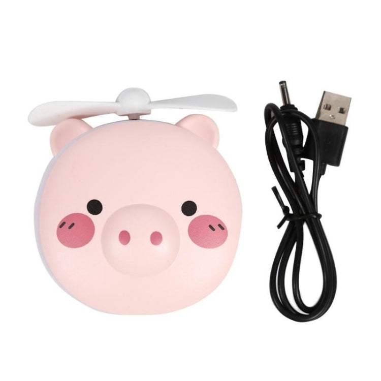 Multi-Function Cartoon Portable Three-In-One Mini USB Small Fanï¼ŒStyle Random Delivery(Pink)