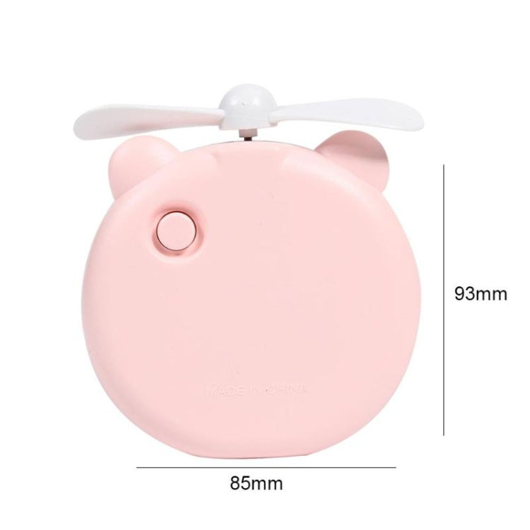 Multi-Function Cartoon Portable Three-In-One Mini USB Small Fanï¼ŒStyle Random Delivery(Pink)