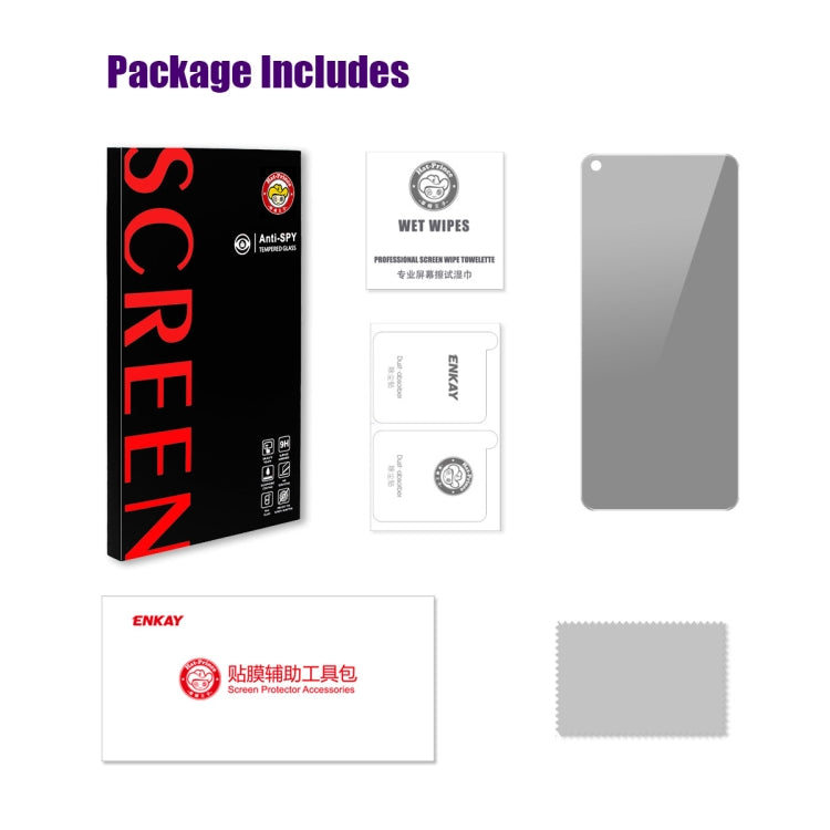 For OPPO Find X5 Lite ENKAY Hat-Prince 28 Degree Anti-peeping Privacy Tempered Glass Film