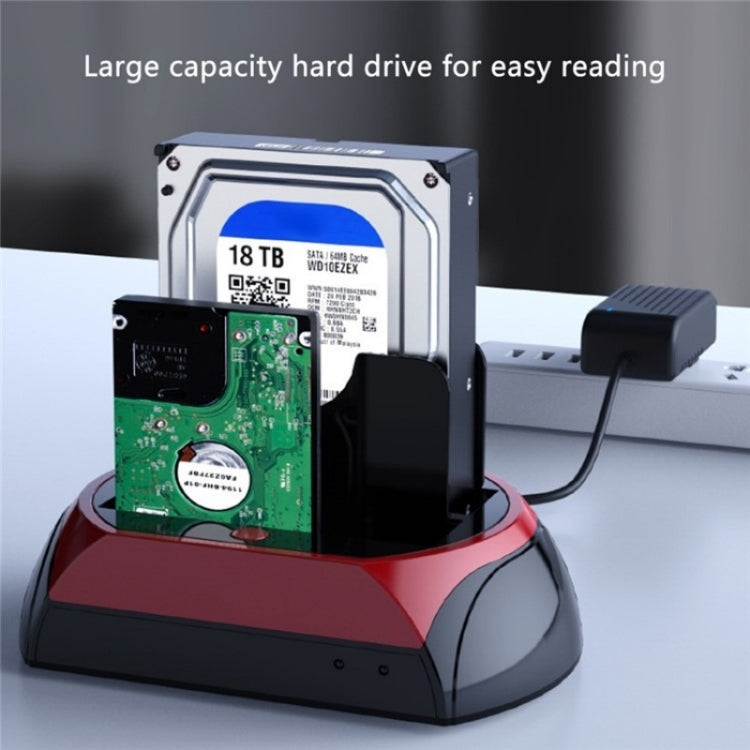575D USB Hard Disk Holder Laptop Mobile Hard Disk Box 2.5 / 3.5inch SATA IDE HDD Base, Plug:US Plug