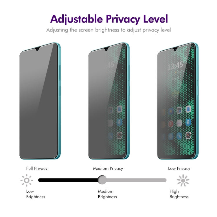 For Tecno POP 7 ENKAY Hat-Prince 28 Degree Anti-peeping Privacy Tempered Glass Film