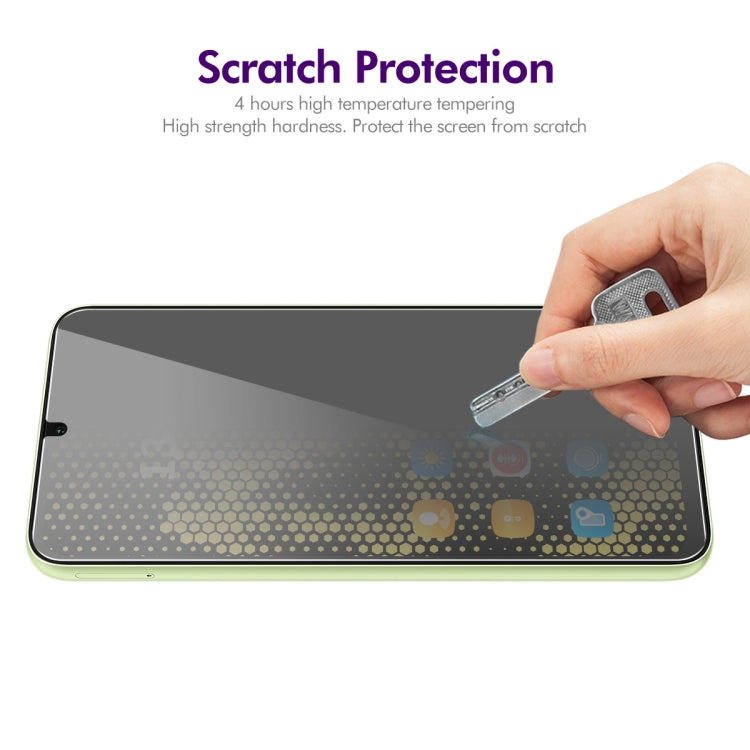 For Tecno POP 6 5pcs ENKAY Hat-Prince 28 Degree Anti-peeping Privacy Tempered Glass Film
