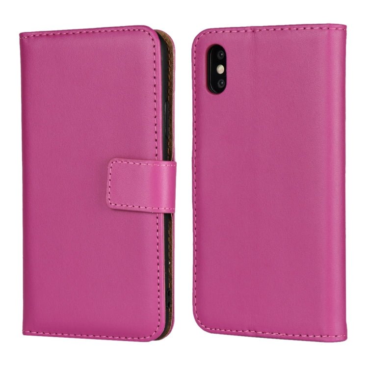 For iPhone X / XS Magnetic Clasp Horizontal Flip Leather Case with Bracket and Card Slot and Wallet