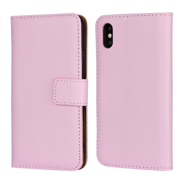 For iPhone X / XS Magnetic Clasp Horizontal Flip Leather Case with Bracket and Card Slot and Wallet
