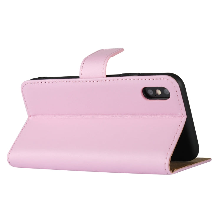 For iPhone X / XS Magnetic Clasp Horizontal Flip Leather Case with Bracket and Card Slot and Wallet
