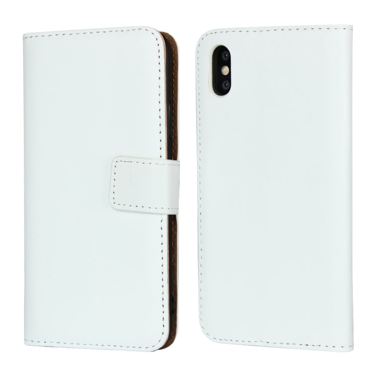 For iPhone X / XS Magnetic Clasp Horizontal Flip Leather Case with Bracket and Card Slot and Wallet