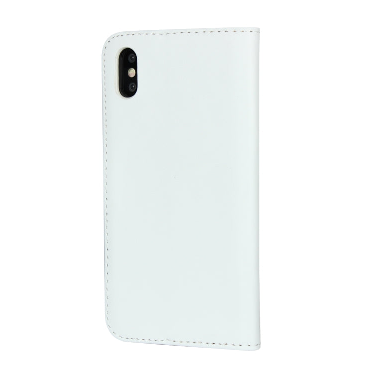For iPhone X / XS Magnetic Clasp Horizontal Flip Leather Case with Bracket and Card Slot and Wallet