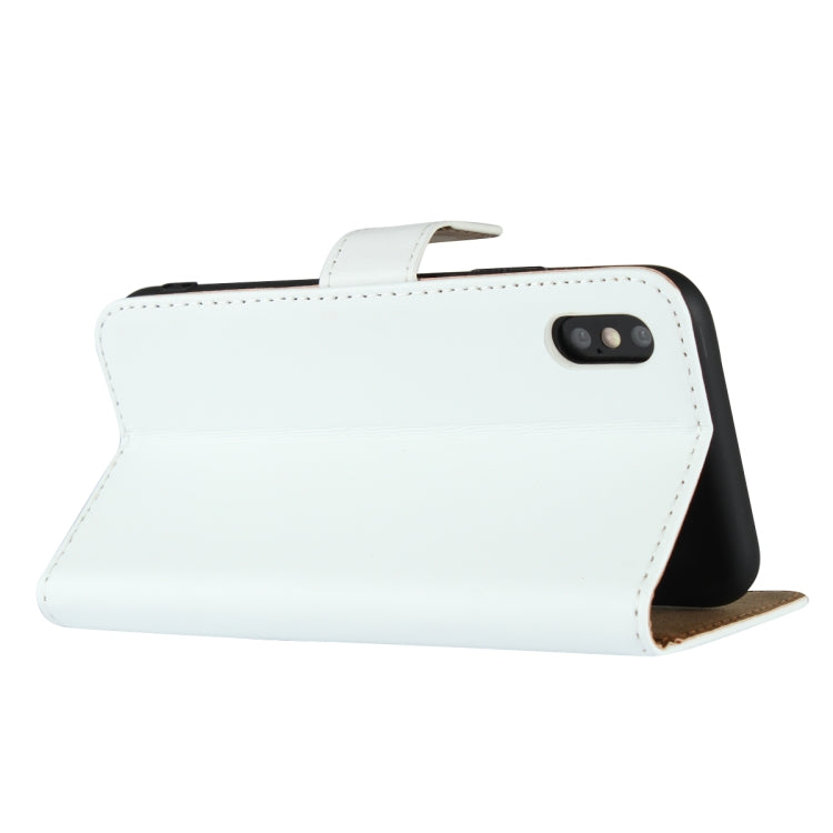 For iPhone X / XS Magnetic Clasp Horizontal Flip Leather Case with Bracket and Card Slot and Wallet