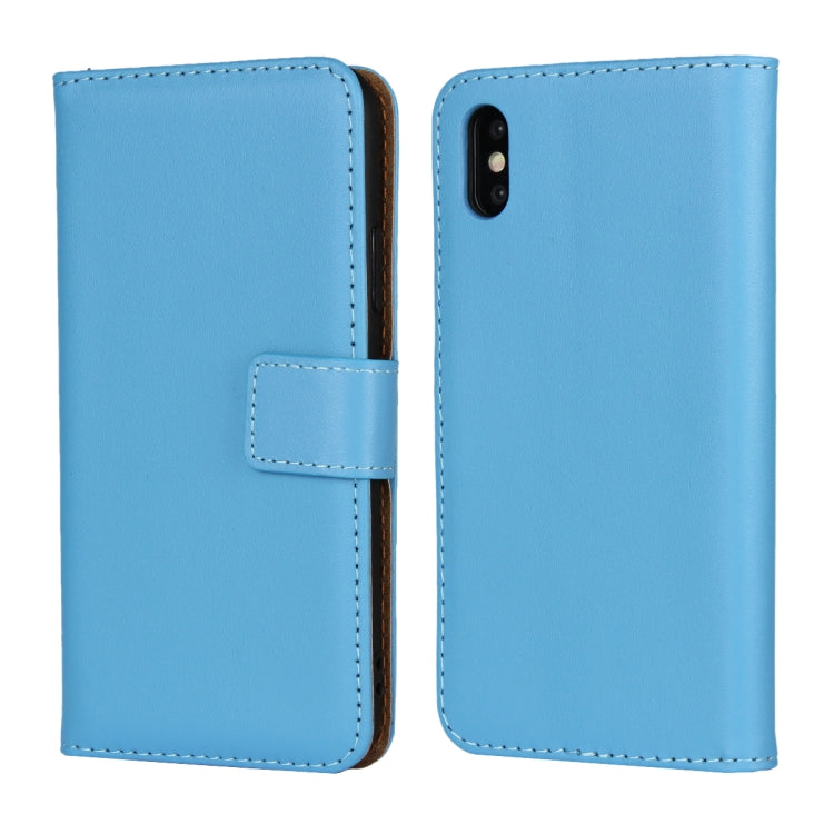 For iPhone X / XS Magnetic Clasp Horizontal Flip Leather Case with Bracket and Card Slot and Wallet