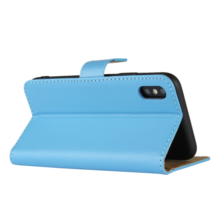 For iPhone X / XS Magnetic Clasp Horizontal Flip Leather Case with Bracket and Card Slot and Wallet