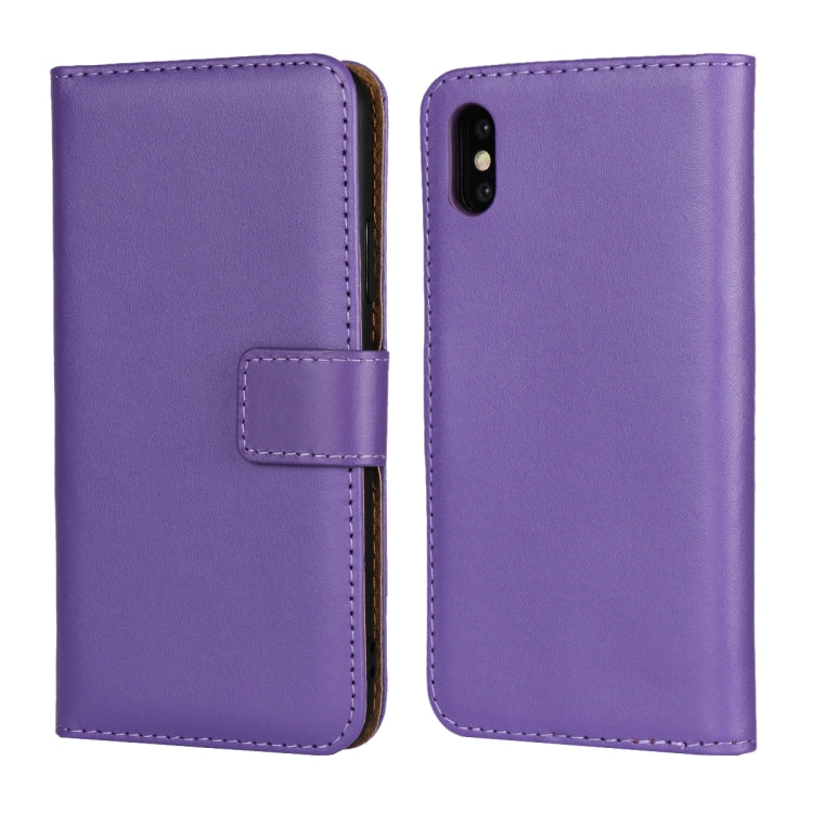 For iPhone X / XS Magnetic Clasp Horizontal Flip Leather Case with Bracket and Card Slot and Wallet