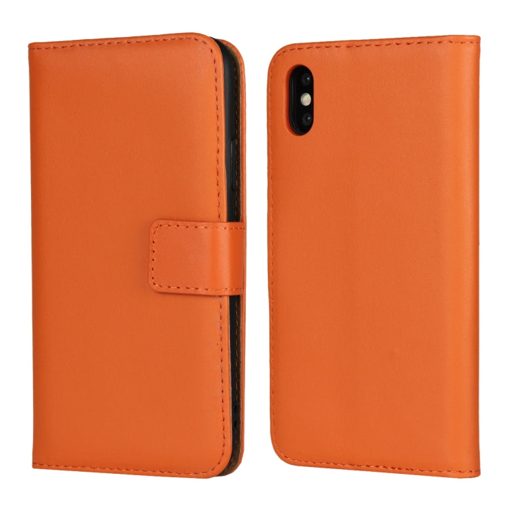 For iPhone X / XS Magnetic Clasp Horizontal Flip Leather Case with Bracket and Card Slot and Wallet