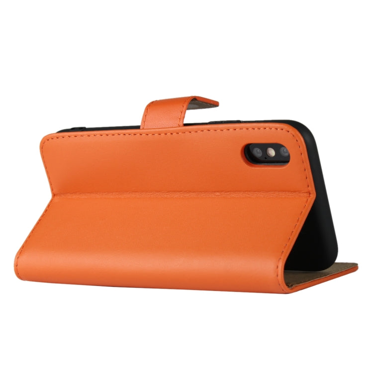 For iPhone X / XS Magnetic Clasp Horizontal Flip Leather Case with Bracket and Card Slot and Wallet