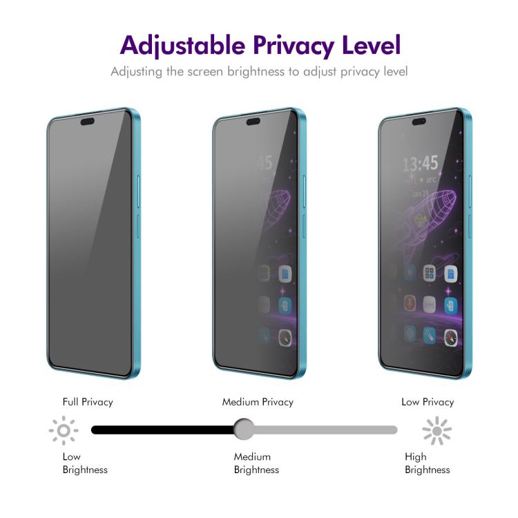 For Honor 400 Lite Global 2pcs ENKAY Hat-Prince 28 Degree Anti-peeping Privacy Silk Print Tempered Glass Film