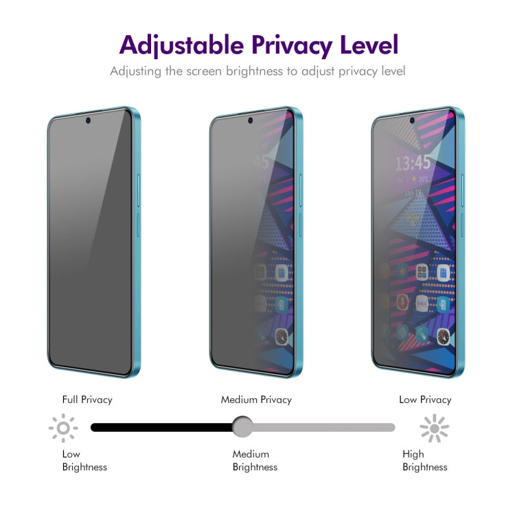 For Honor 80 GT 5pcs ENKAY Hat-Prince 28 Degree Anti-peeping Privacy Silk Print Tempered Glass Film