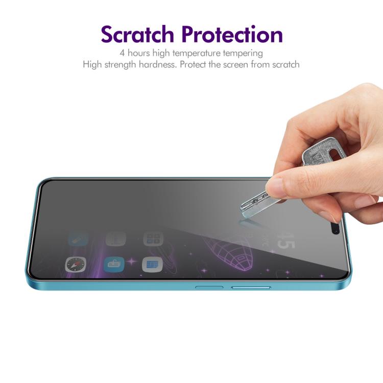 For Honor 400 Lite Global 5pcs ENKAY Hat-Prince 28 Degree Anti-peeping Privacy Silk Print Tempered Glass Film
